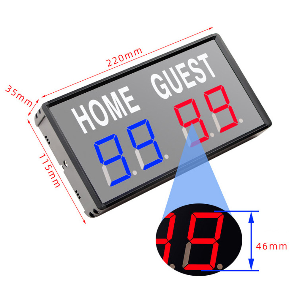 Draagbaar 4-cijferig LED-score - Badminton Scoreboard recensie en prijs
